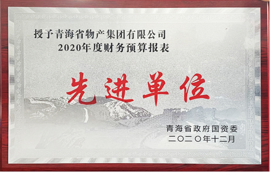 物產集團榮獲國資委2020年度財務預算報表工作先進單位和省財政廳2019年度全省